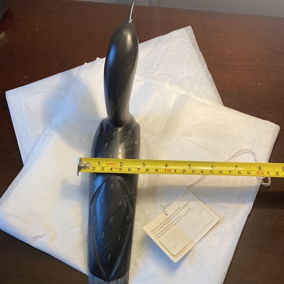 Large Loon Soapstone Inuit Art Sculpture Hand
Carved by Joanaasie Udluarsk 1996 - Picture 12 of 15